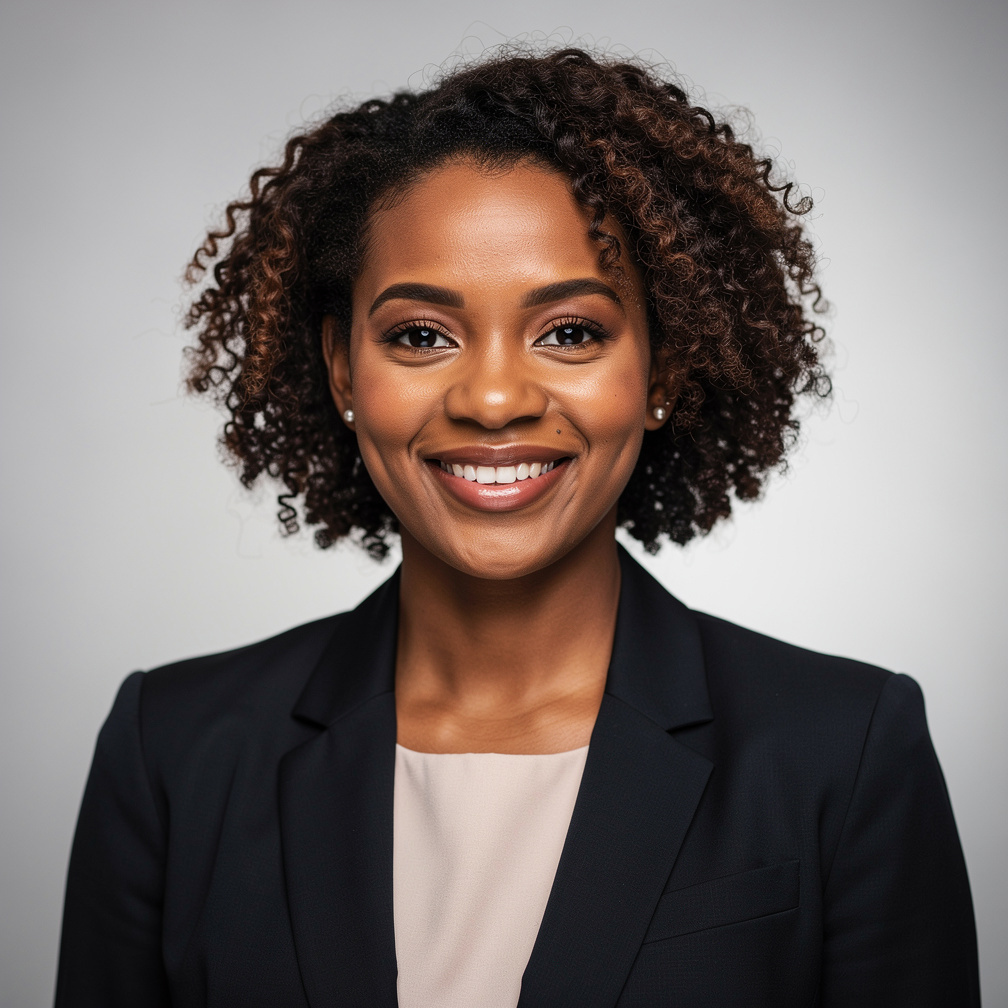 Portrait of a partnerships manager, smiling woman