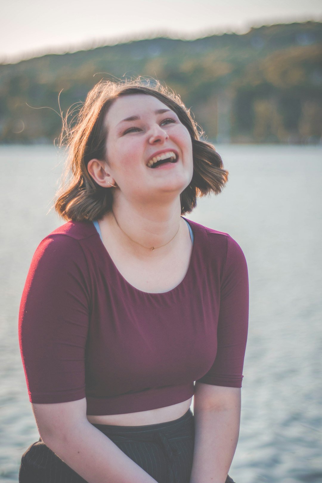 Portrait of a communication lead laughing